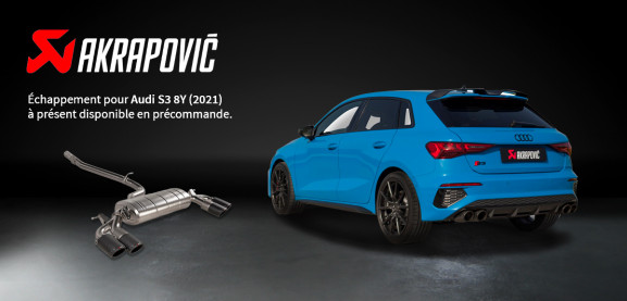 [Audi S3 8Y] Échappement Akrapovic disponible